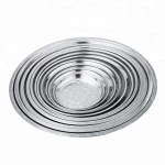 Durable stainless steel dinner plate & dishes / food serving tray