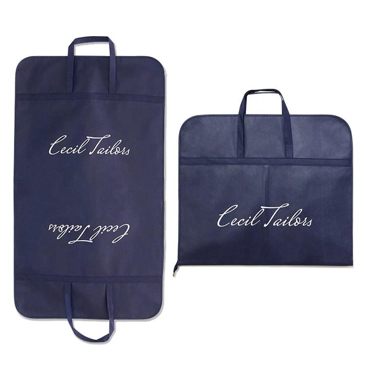 Dust-Proof Non Woven Suit Protector Garment Bags With Zipper