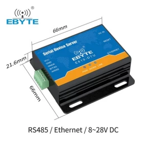 E810-DTU(RS485)-V2.0 Ebyte Serial Server Fiberoptic Equipment RS485 Serial to Ethernet Converter Fiber Optic Equipment