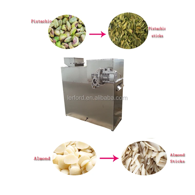 Easy operation Cashew Nut Mincing Pistachio Strip Cutter Almond Slivering Peanut Cutting Machine