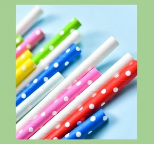 Eco Disposable Bubble Tea Paper Straw Biodegradable Manufacturer Wholesale 6mm*197mm Individually Wrapped Paper Drinking Straws