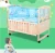 Import Eco-friendly baby cot bed crib with storage drawers and wheels baby nursery furniture from China