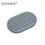 Eco-friendly Diatomite Soap Mat High Quality Fast Water Absorbent Soap Dish Diatomaceous Soap Holder