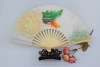 eco-friendly Folk art promotional gifts bamboo folding hand fan advertising fan