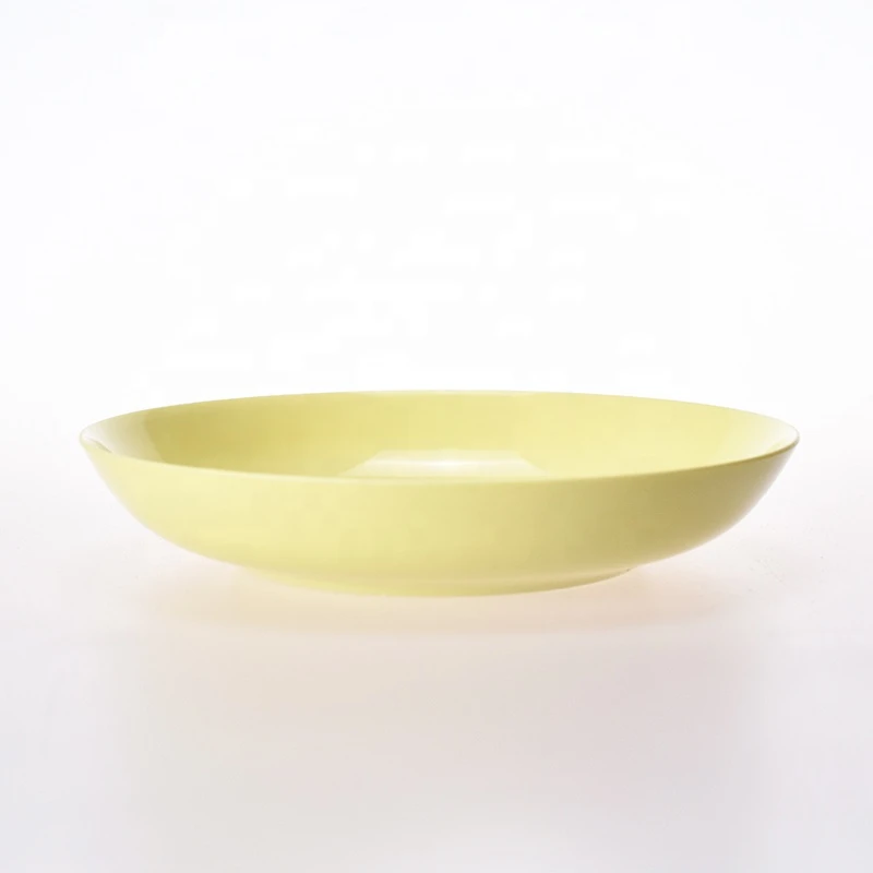 Eco friendly High Quality PLA Plates Corn Starch Tableware Bamboo Fiber Plate Compostable Round Dish