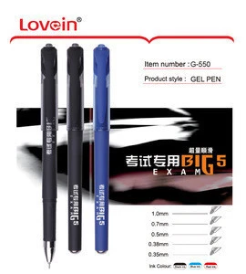 Eco Friendly Mini Black Color 0.5mm gel pen with case