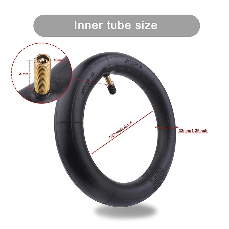 Electric Scooter Spare Parts 8.5inch Inner Tube Solid Tyre Honeycomb Tyre for Repair M365 and HT-T4 Scooters