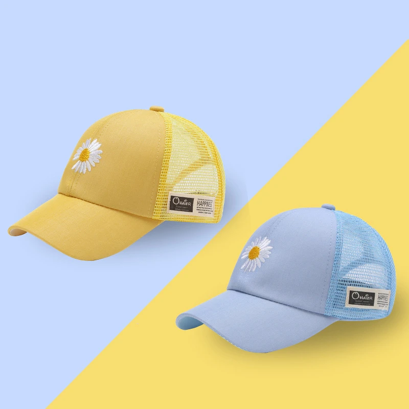 Embroidery Logo Mesh Hats For Kids Summer,Kid Baseball Hats Cap,Kids Trucker Hat Cap