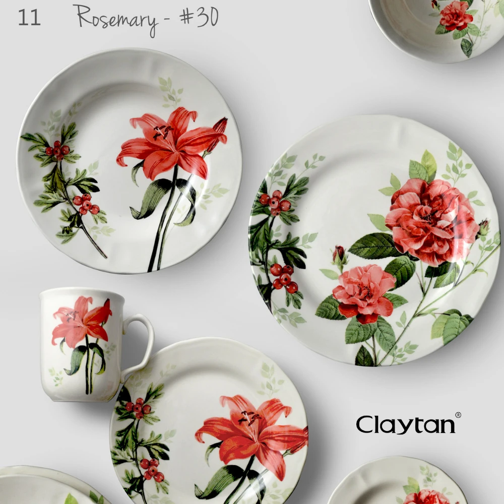 Buy English Ceramic Dinnerware Set From Malaysia Rosemary For Food