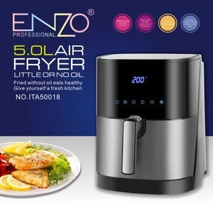 ENZO Factory Air Fryer Hot sale 5.5L 1700W Cooking Fry chicken potatoes and fish oil-free Air Fryer with Digital Screen