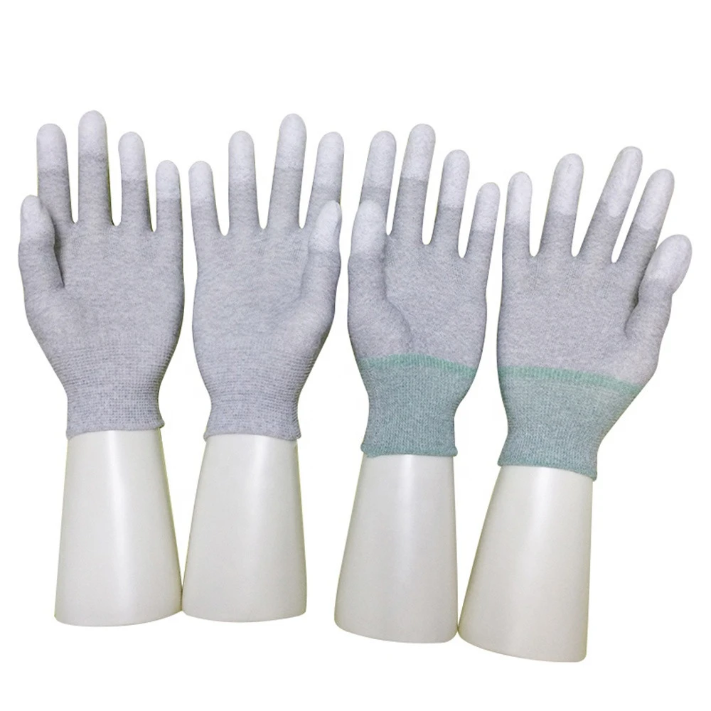 ES12105 Soldering/Reworking Tools Apron Glove Antistatic ESD Carbon PU Palm Fit Gloves ESD Gloves