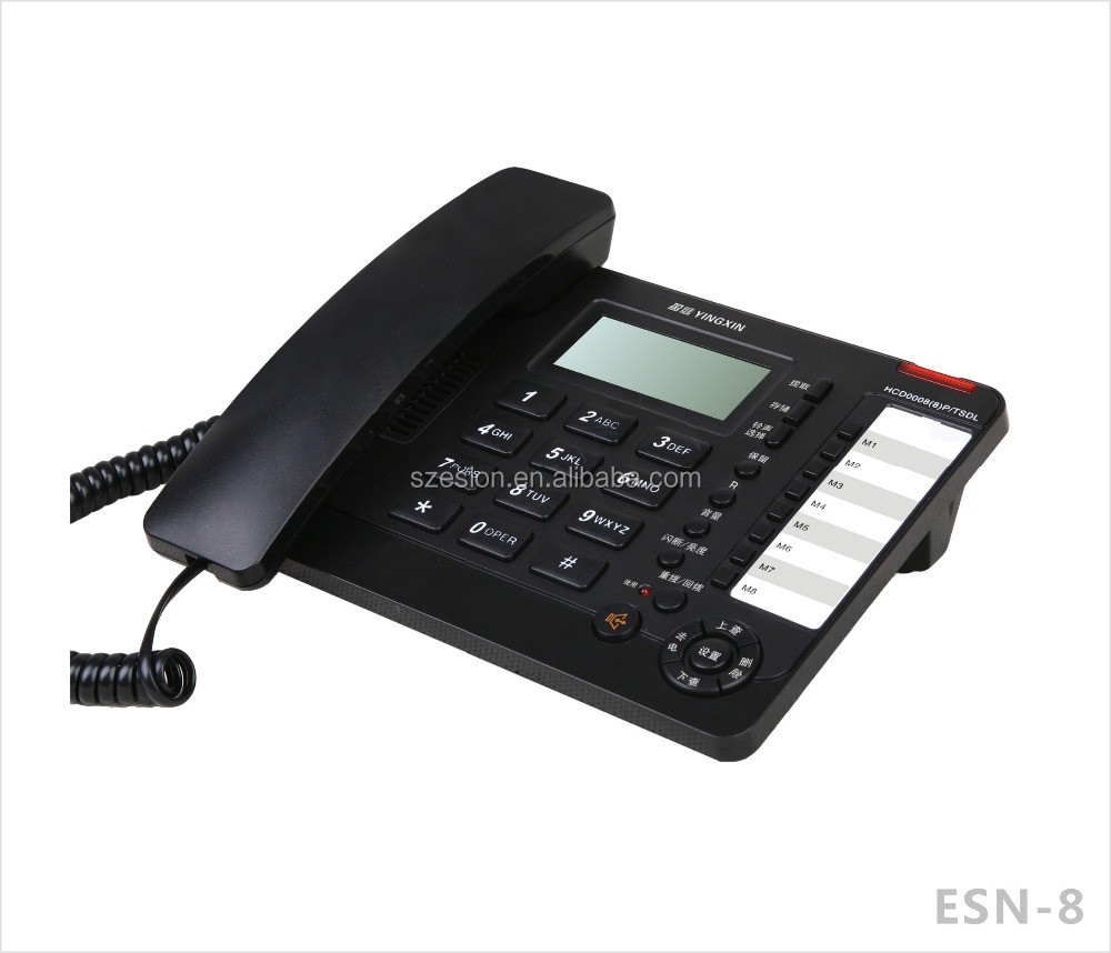ESN-8 Corded desktop caller ID telephone home phone office telephone landline phone