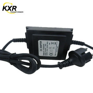 ETL CE GS 12V 1A 2A 3A 12W 24W 36W IP44 IP68 Rain Tight Adaptor Outdoor AC to DC Power Supply Adaptor