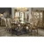 Eurapean-style antique brown dinning table set dining room furniture