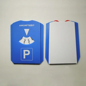 Euro Car Plastic Parking Disc With Ice Scraper,Plastic Parking Clock