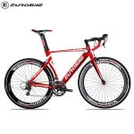 EUROBIKE XC7000 Road Bike 700C 16 speed bicycle Light Aluminum Alloy bike Frame Shimano Claris R2000 50cm 54cm