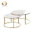 Import European Custom Made Hotel Furniture Marble Top Round Coffee Table from China