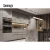 Import European Glossy White Elegant PVC Kitchen Cabinets Quartz Countertop Kitchen Accessory from China