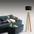 Import European Style Unique Decorative Interior Modern 3 Legs Tripod Wooden Floor Lamp from China