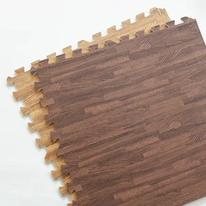 EVA foam wood floor for house decoration non-toxic gym mat