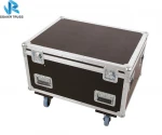 Exhibition used aluminum road cases transportation tool box plywood flight case