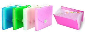 Expanding file folder with handle decorative hanging file folders plastic pockets file folder