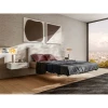 Exquisite Custom Design Modern Double Suspended Bed with LED Night Light