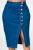 F20155A Ladies fashion jeans skirts pencil skirts  for women plus size clothing
