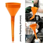 Factory 165 mm PP Plastic Car Oil Funnel Black Red Yellow Color Multi Purpose Fuel Safety With Filter Mesh