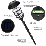 Factory custome stainless steel solar garden lamp outdoor LED lighting lawn lamp solar garden landscape light
