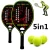 Import Factory Customized Logo Design Outdoor Professional Paddle Racket Beach Tennis Padel Racquet Carbon Fiber from China