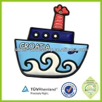 Factory Customized material silicone  rubber 3d pvc fridge magnet