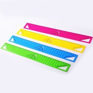factory direct clear soft plastic shatterproof 30cm flexible ruler