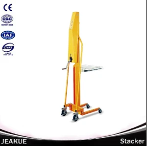 Factory price 200 kg Light Type Hand Cranking Stacker for Material Handling Equipment