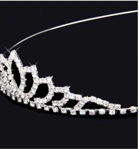 Factory price bridal girls tiara rhinestones pageant crowns wedding hair accessories