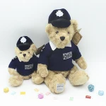 Factory Price Fashion Custom Teddy Bears Stuffed Toys and Plush Toys with airline stewardess uniform