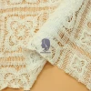 Factory supply Shaoxing Keqiao polyester white eyelet embroidery chemical lace fabric