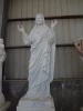 Factory White Marble Standing Jesue Sculpture Stock