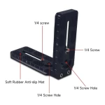 Factory Wholesale DSLR Camera Tripod Mounts L-Shaped Quick Release Plate Clip Adapter Adjustment Hot Shoe Camera Accessories