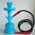 Import Factory Wholesale High Quality Blue Silicon Glass Hookha Water Pipe from China
