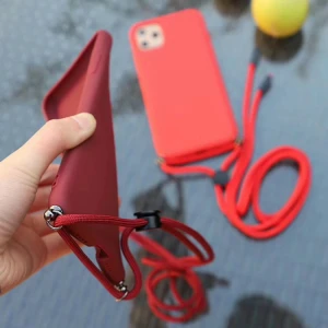 fashion blank tpu unique strap camera protect biodegradable phone case with shoulder strap for iphone 11 samsung galaxy s10 s11