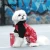 Import Fashion contrast color hooded pet clothes autumn and winter warm four-legged dog supplies from China