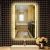 Import Fashion hotel bath infin mirror led danc floor led dressing led mirror clock from China