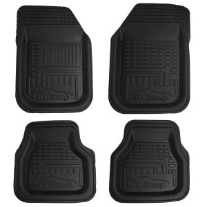 FH Group F11800 TPO Plastic All-Weather Durable Waterproof 3D Semi-Universal Trimable Car Floor Mats