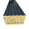 Fireproof function and outdoor usage rockwool insulation sandwich wall panels