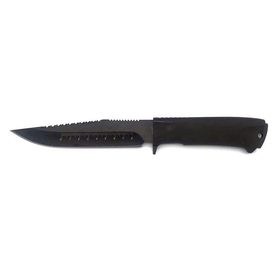 Fixed blade rubber handle hunting knife tactical knife
