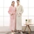 Import Flannel couples pajamas are thickened and extended with coral velvet winter bathrobes from China