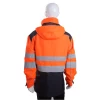 Fluorescent yellow Safety high visibility waterproof work wear traffic reflective jacket with EN ISO 20471