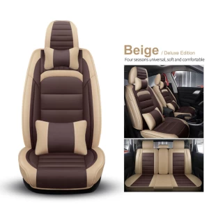 FLY5D manufacturer Customized Luxury Universal Car Seat Covers With PU Leather Material
