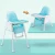 Import foldable baby dining chair with leather cushion from China